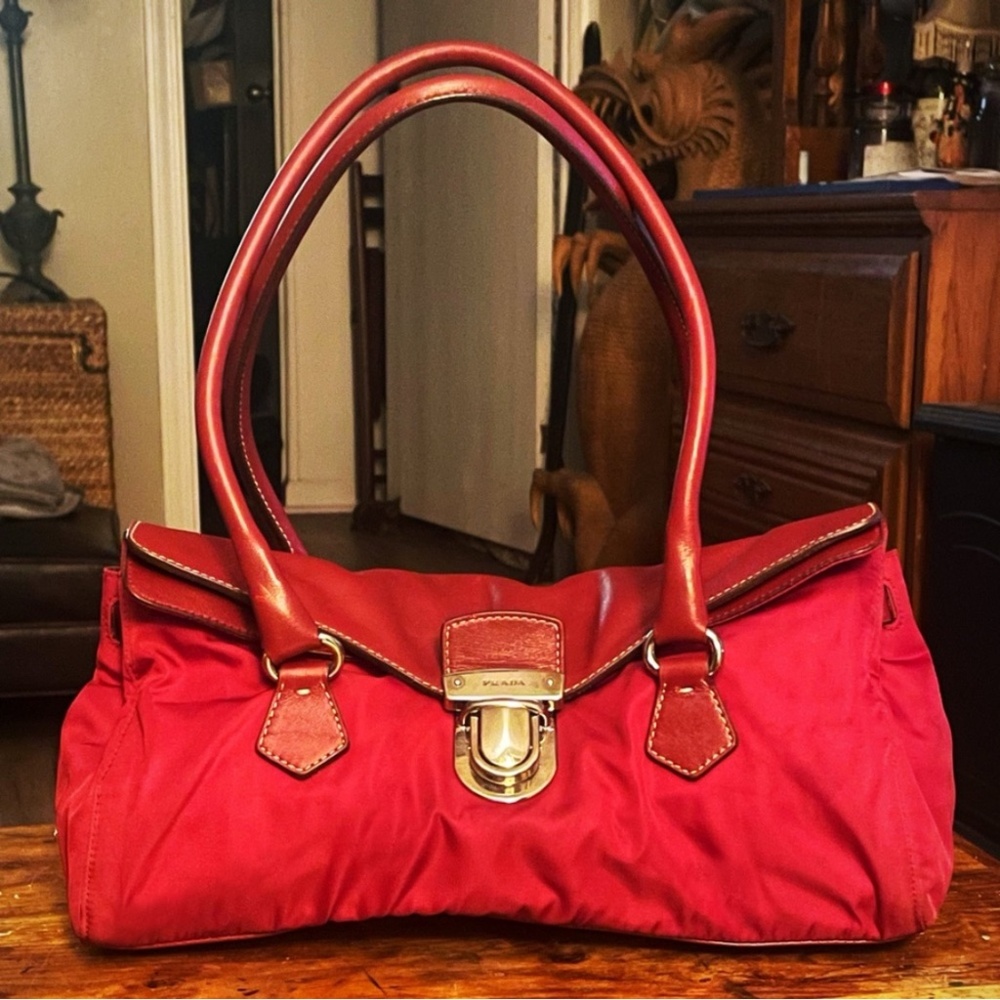 Prada Tessuto Cervo Shoukder Bag